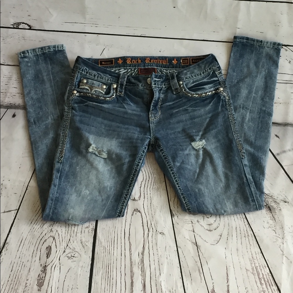 Women's Rock Revival Jeans (Raven Ankle Skinny)